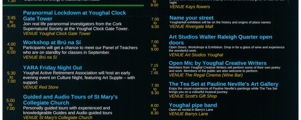Culture Night in Youghal